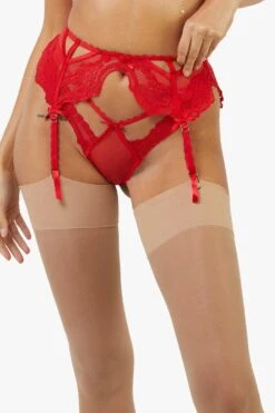 Playful Promises Eliza Lace Trim Suspender